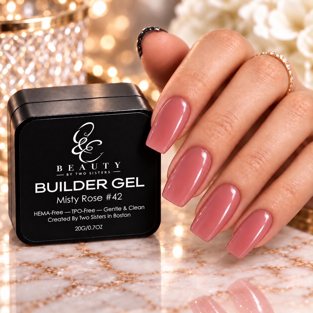 Misty Rose on nails