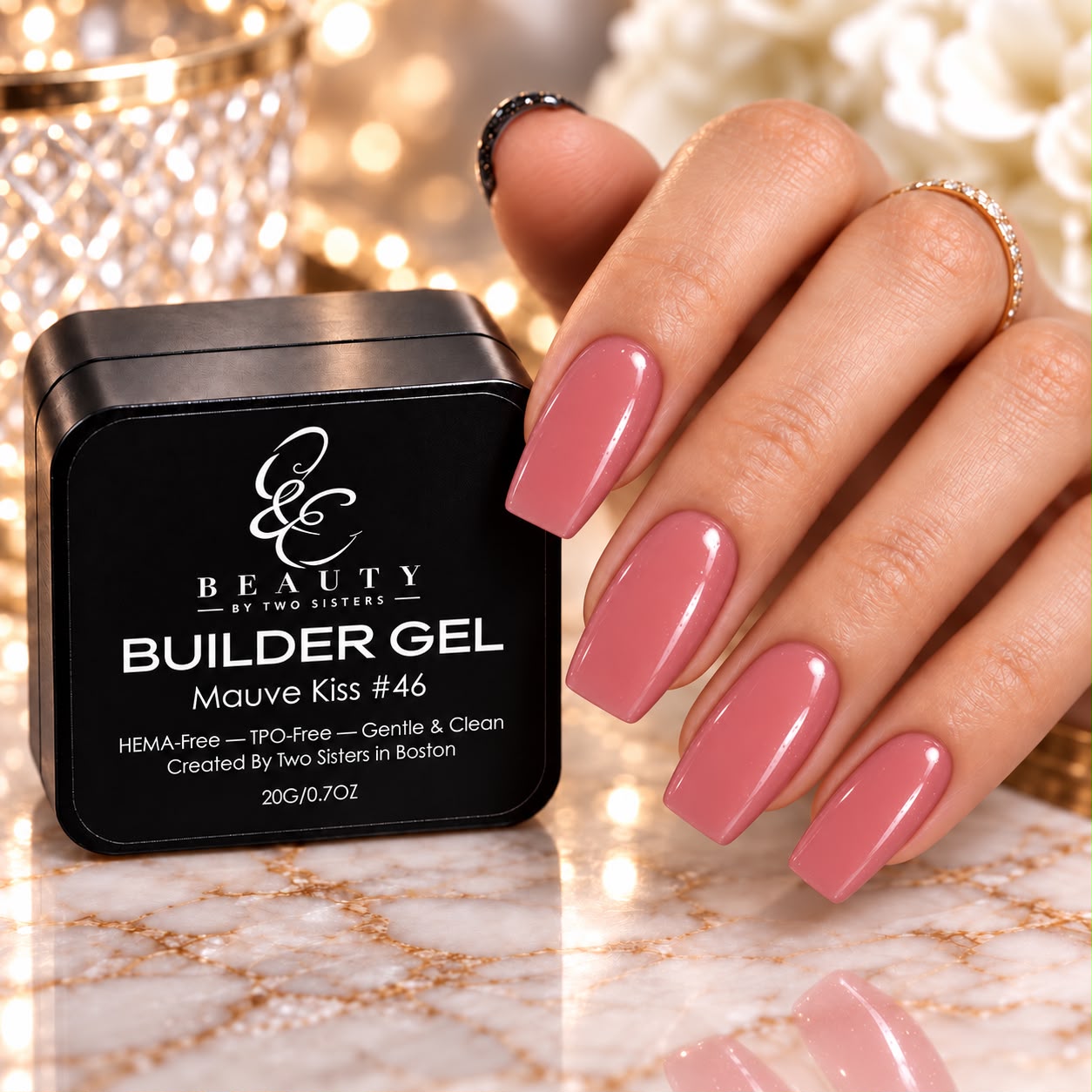 Mauve Kiss on nails