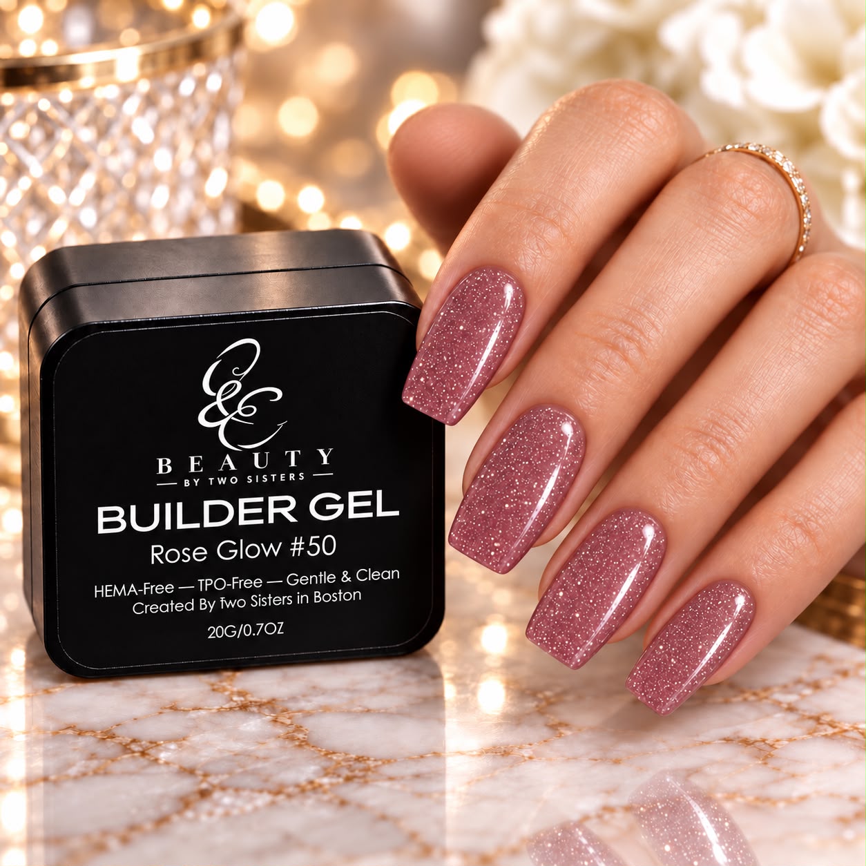 Rose Glow on nails