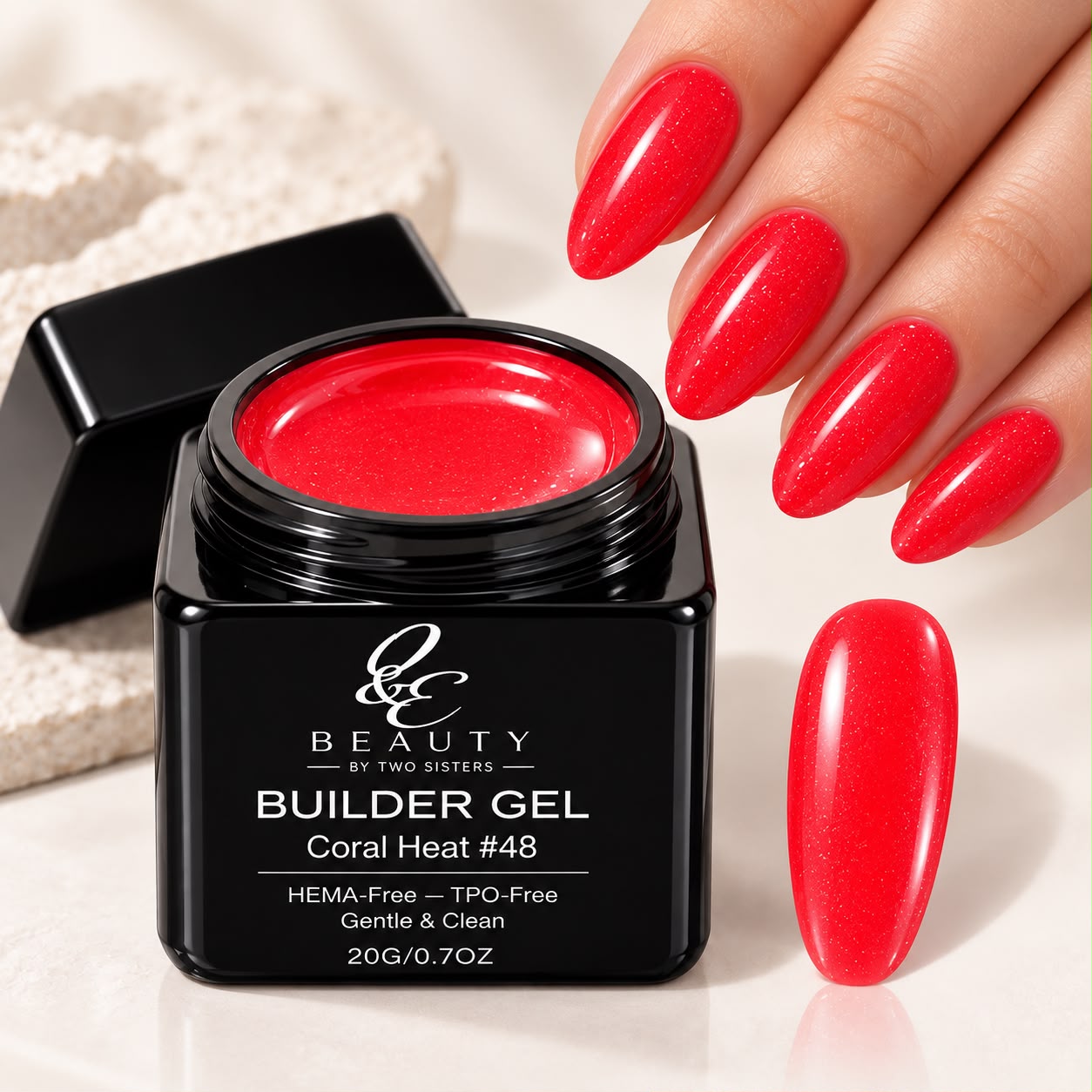 Coral Heat on nails
