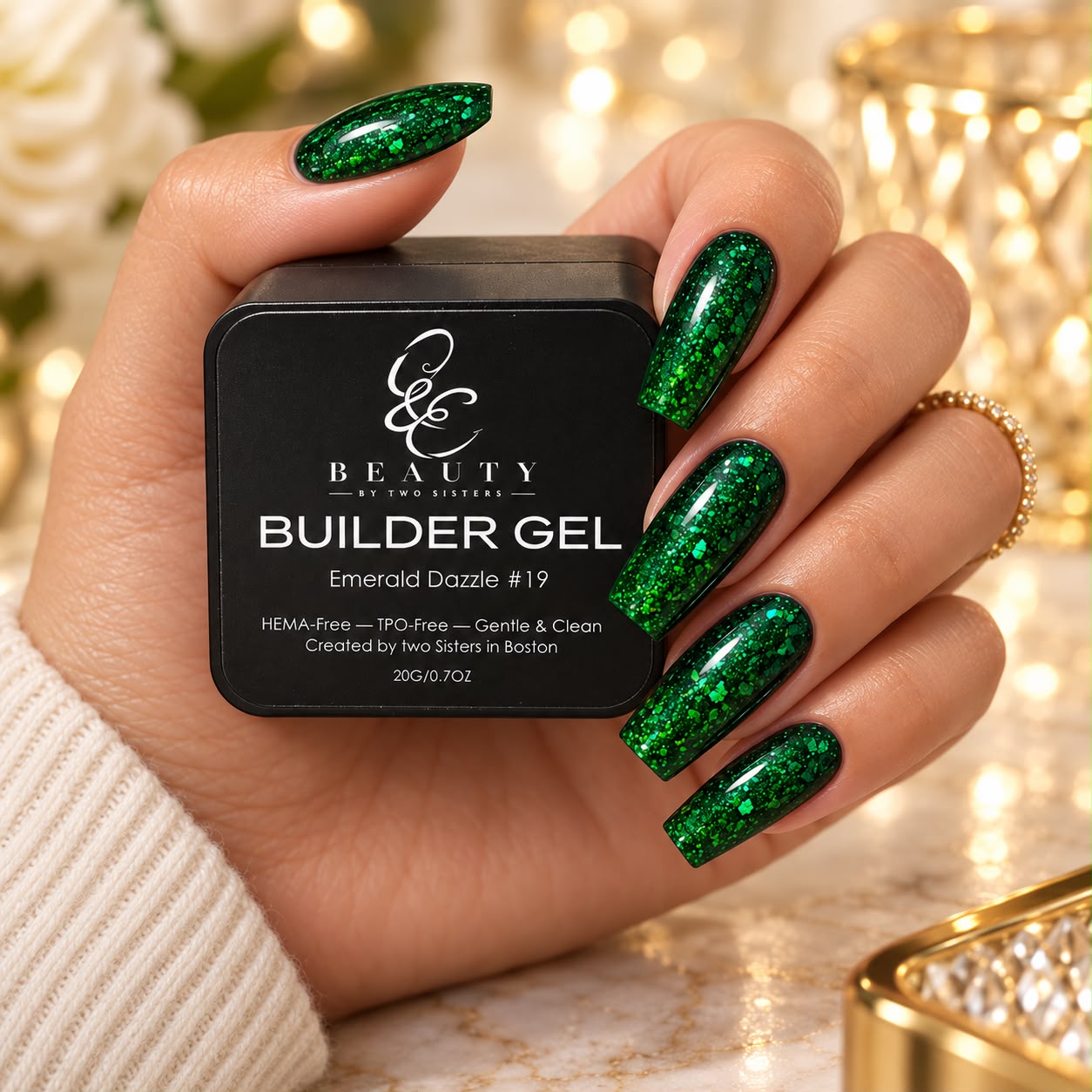 Emerald Dazzle builder gel