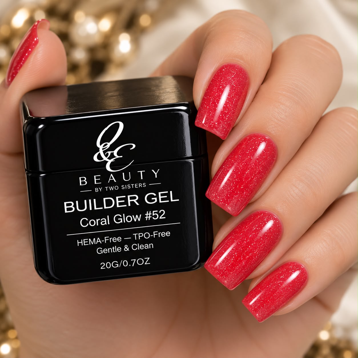 Coral Glow on nails