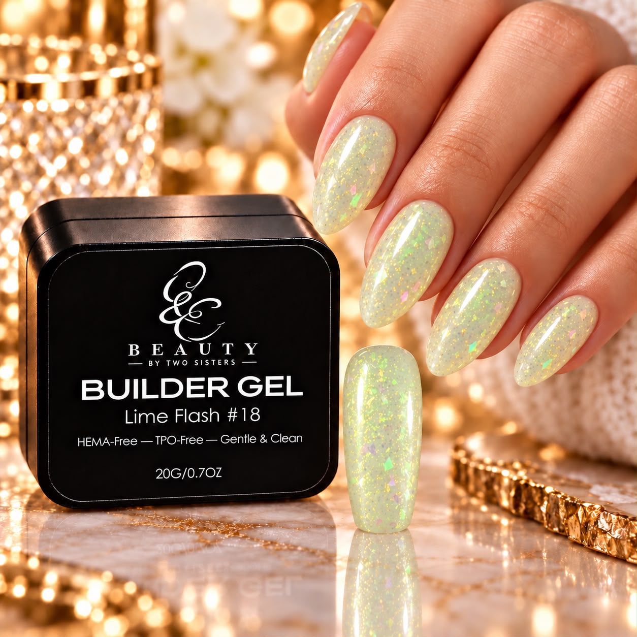 Lime Flash on nails